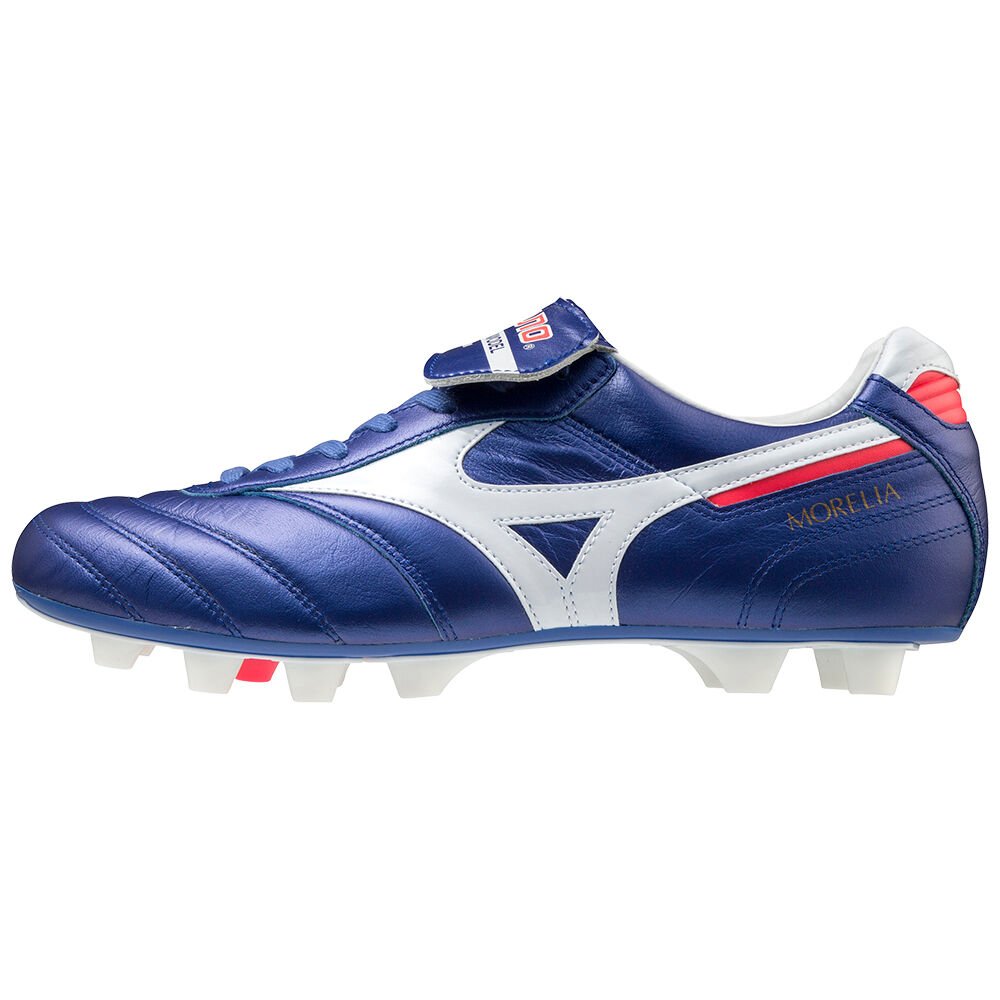 Botas de Futbol Mizuno Morelia II Japan Mujer Azules/Blancas Baratas ZRQK-57308